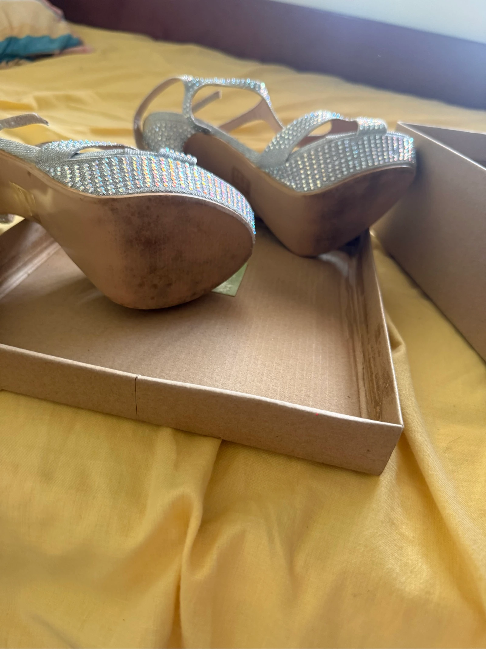 Hoge hakken ceremonie sandalen maat 37 – photo 7